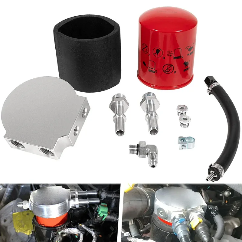 

121003 Fuel Filter Conversion Kit Compatible with 2011-2022 Ford F250 F350 F450 F550 Super Duty 6.7L Powerstroke Diesel Engines