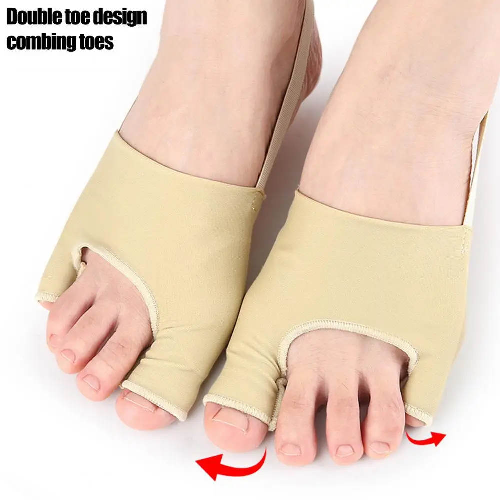 1 Pair Bunion Correctors, Big Toe Straighteners, Bunion Pad Elastic Fabric Splint, Toe Separators for Hallux Valgus 95