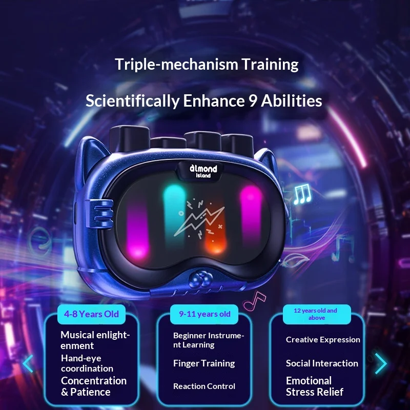 高品質 Aimengdao リズムハンドヘルドゲーム機 リズムマスター ストレス解消 パズル ブレークスルー キッズギフト