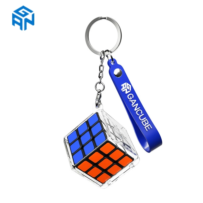 Gan 330 chaveiro cubo gan328 mini chaveiro velocidade mágica gan 3x3 cubo quebra-cabeça bolso cubo fidget brinquedos gan 330 cubo mágico chave buckl GAN 330 Keychain Cube Gan 328 Mini Keychain