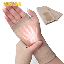 1Pcs Wrist Thumb Support Compression Gloves, Wrist Brace Compression Sleeves with Soft Gel Pads for Workout, for Women and Men