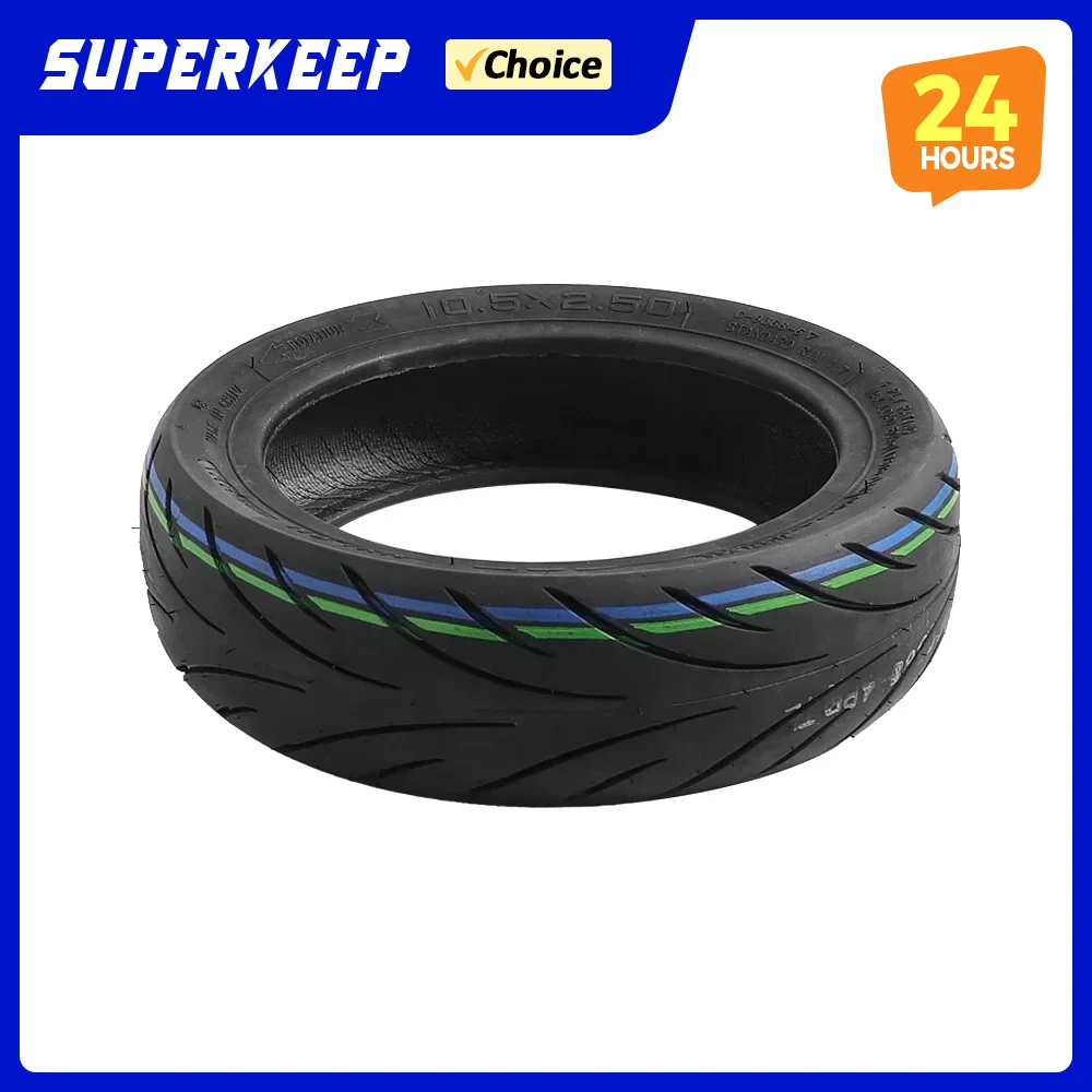 Pneu de borracha sem câmara de ar CST 10.5x2.5 de 10 polegadas para scooter elétrica Ninebot P65 P100, peça de reposição.