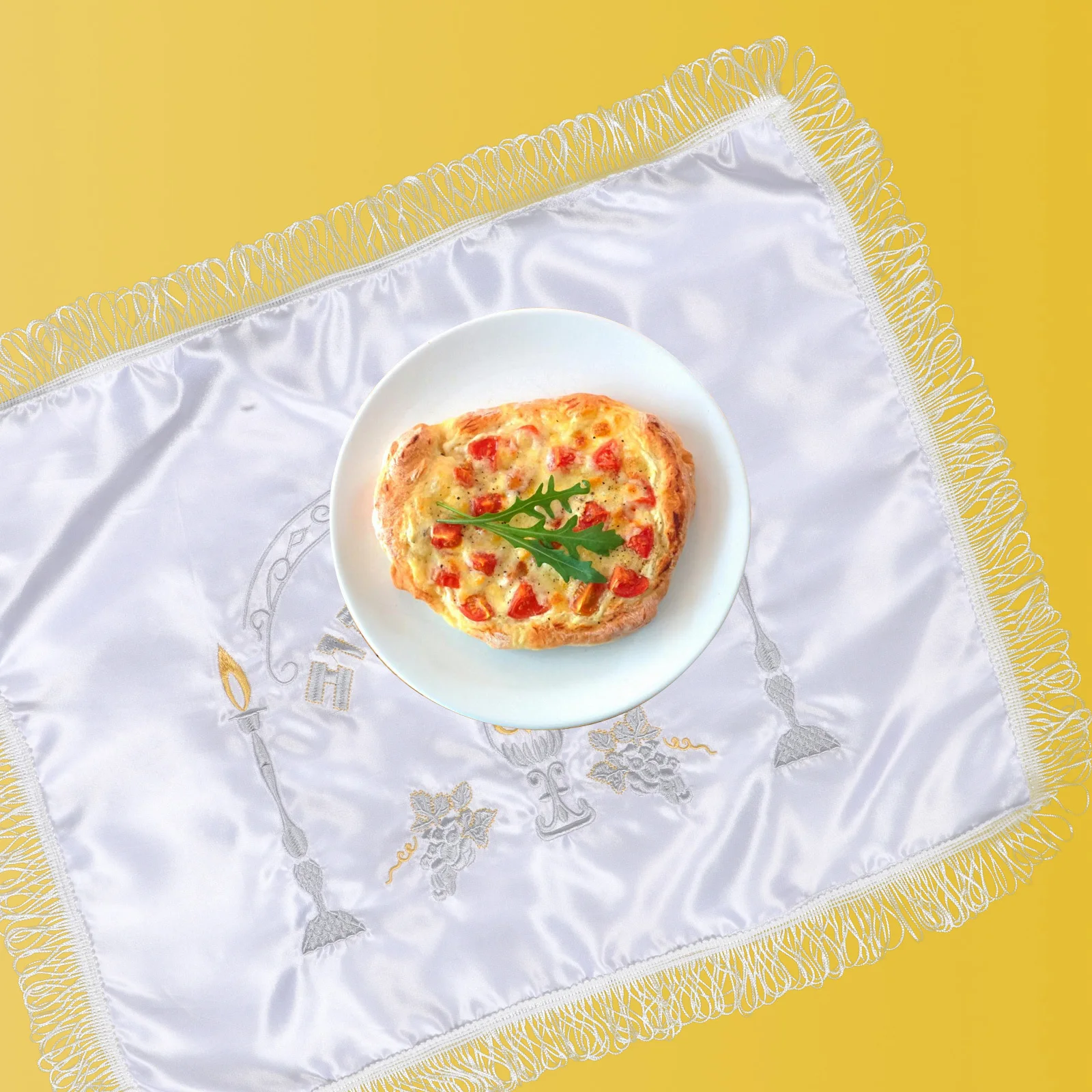 

Jewish Holiday Bread Cover Reusable Cloth Protector for Outdoor Party Cake Multi-Function Fabric Food Cover Buffet