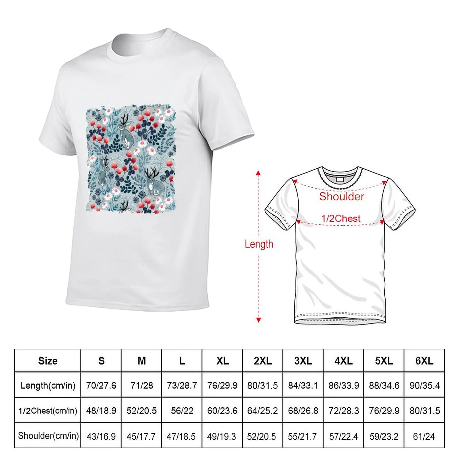 Jackalope meadow T-Shirt Mechanic Work Tee Shirt