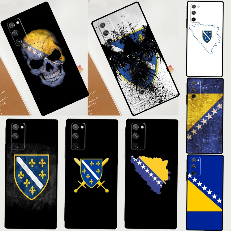 Bosnia Flag Case For Samsung Galaxy S23 S22 Ultra S21 S20 FE S8 S9 S10 Note 10 Plus Note 20 Ultra Cover