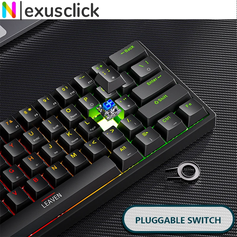 NexusClick 60% Mechanical Wire - Gaming Keyboard Ergonomics recension och pris