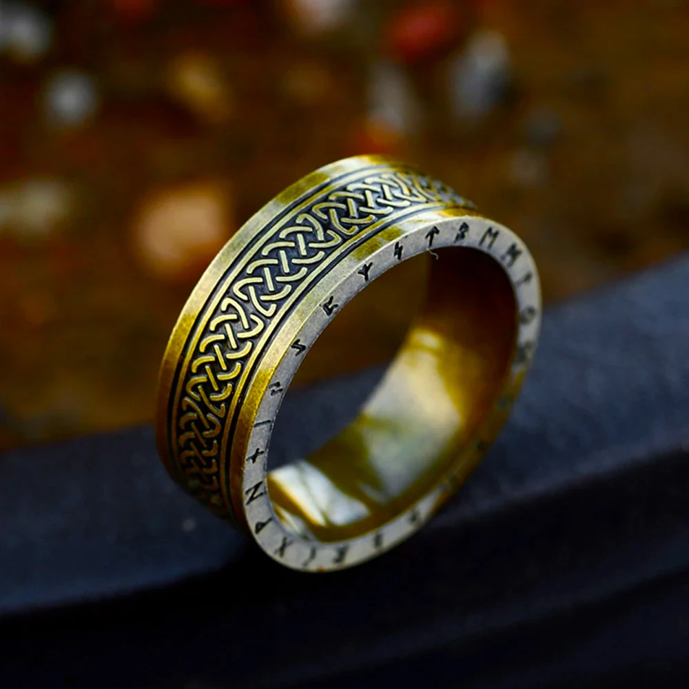 

Fashion Vintage Style Nordic Celtics Rune Rings for Men Women Simple 316L Stainless Steel Viking Ring Amulet Jewelry Wholesale
