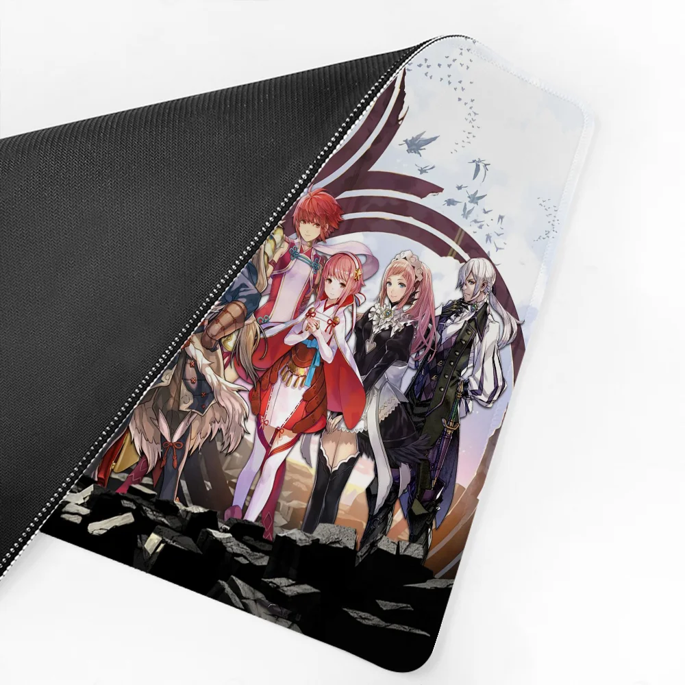 F-fire Emblem Mousepad alas Mouse besar, aksesori Gaming komputer, alas meja Anti selip, alas Mouse lembut Laptop