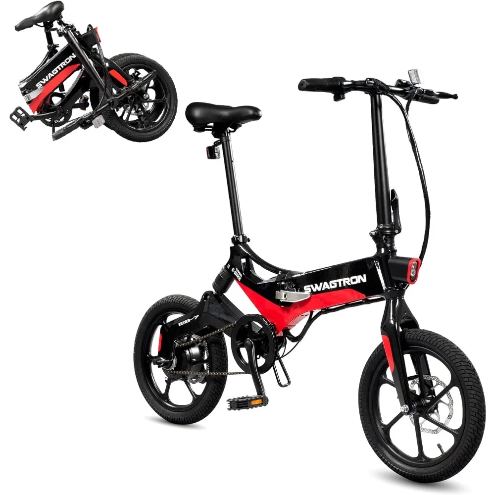 

Elite Folding Electric Bike with Removable Battery and Rear Suspension