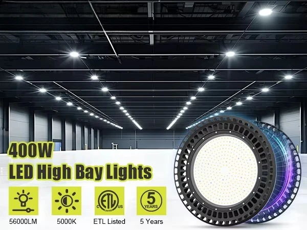 300W 400W 500W IP65 Factory Fixture Warehouse Workshop  UFO  High Bay