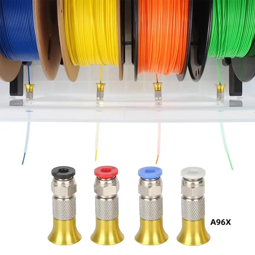 

PC4-M6 Pneumatic Connector With Nut PC4-M6 Straight Through Pneumatic Connector For 3D Printer Parts Filament Dryer Box