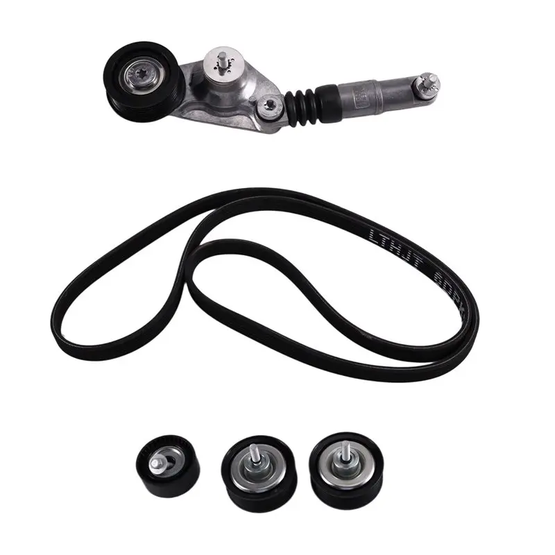 A20K - Novo Kit de Tensionador de Correia com Polia Guia LR034128 LR028879 para Land Rover Freelander, Range Rover Evoque, Discovery Sport