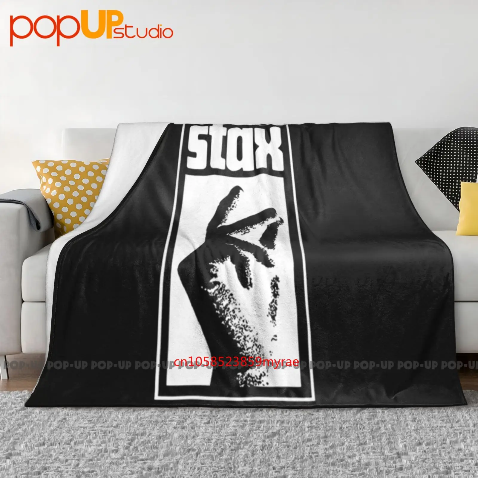 Stax Hand Logo Soul Funk Breaks Motown Label Records Manta ultrasuave Edredón Funda de sofá de invierno Fundas de cama