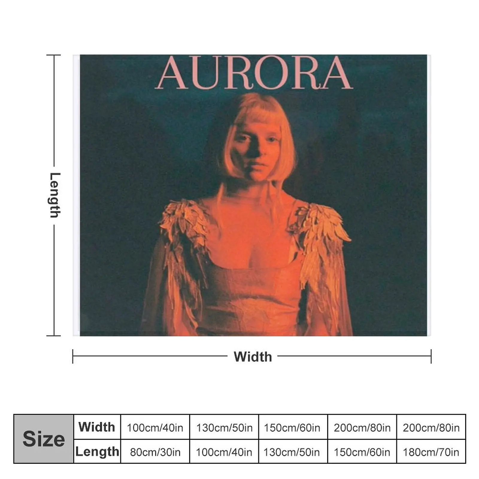 Aurora Aksnes The Gods We Can Touch Throw Blanket Large Flannel Fabric Blankets