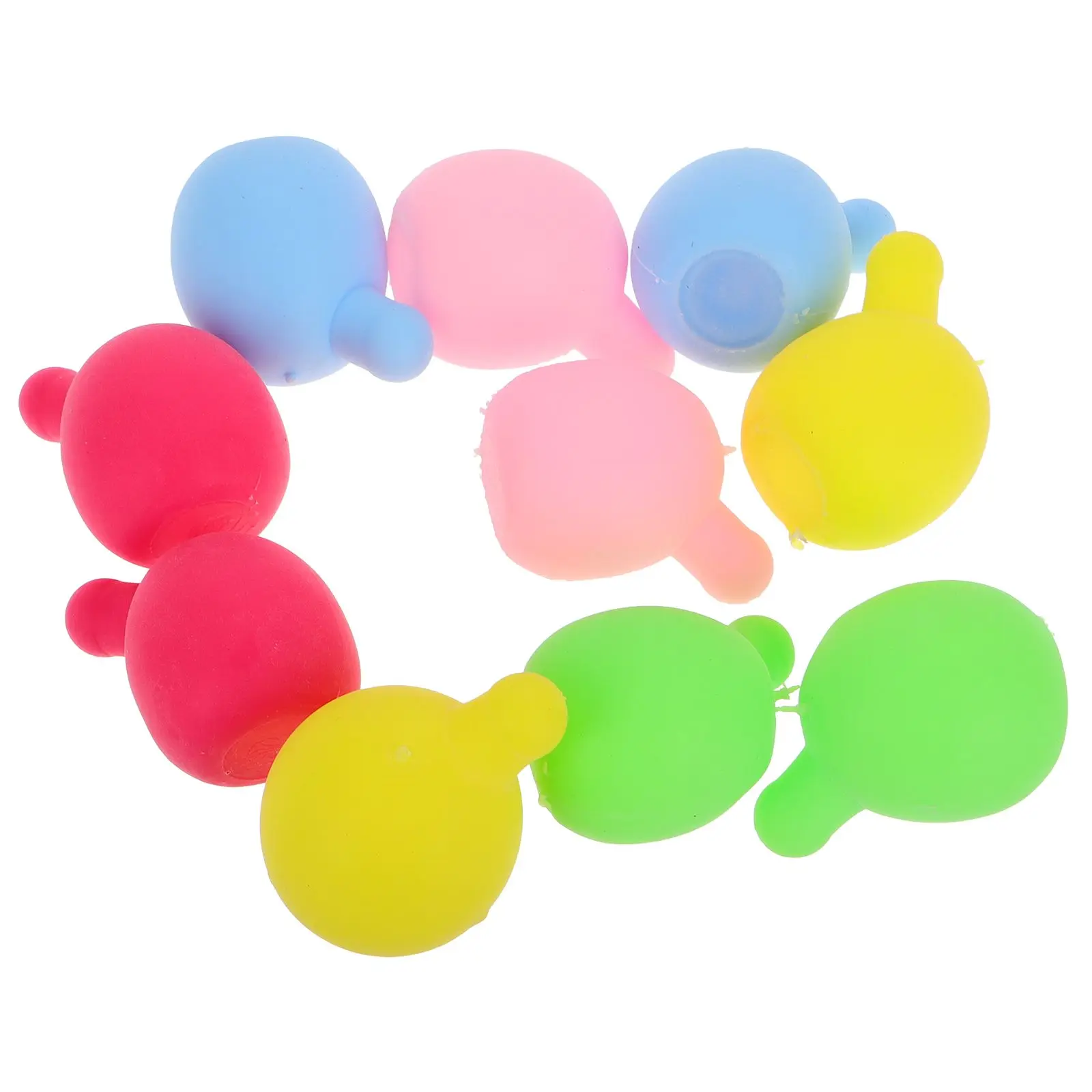 10 Stück weiße Silikon-Blaseneinsätze für Spielzeug, Innenkern, Quetschball, Ersatz, DIY, Stressabbau, Basteln, Kinderparty, Gastgeschenke, weich