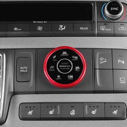 For Hyundai Santa Fe 2021 2022 2023 Console Central Gear Shifter Knob Decoration Ring Cover
