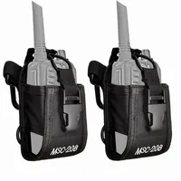 2pcs MSC-20B Nylon Pouch Walkie Talkie Bag Carry Case for BaoFeng UV-5R UV-82 BF-888S UV-S9 TYT Mototrola KENWOOD Two Way Radio