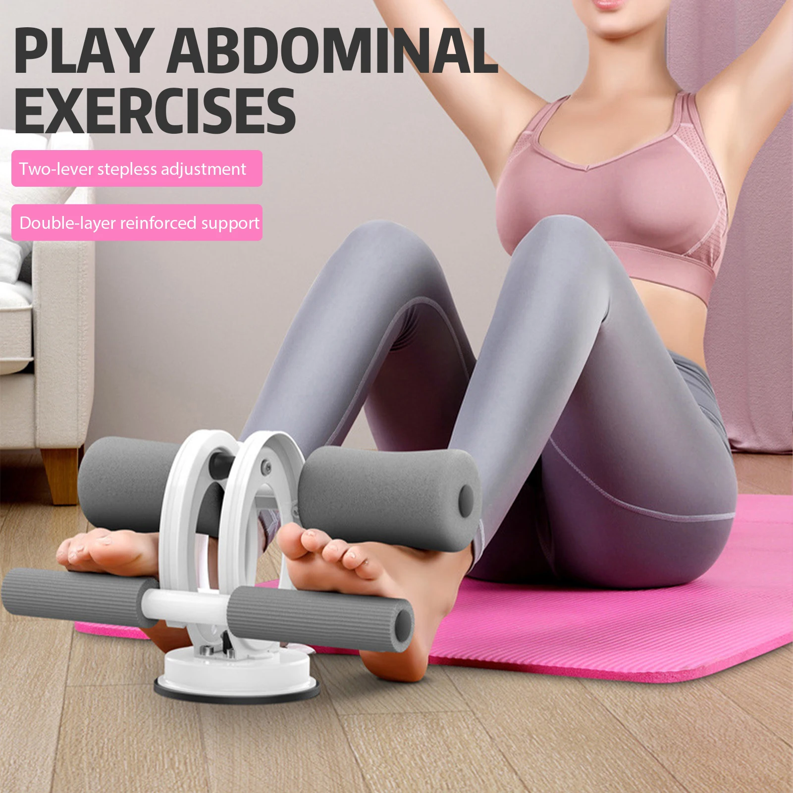 

Home Abdominal Rolling Exercise Fixer Mutes Abdominal Training Exerciser For Waist Exercise