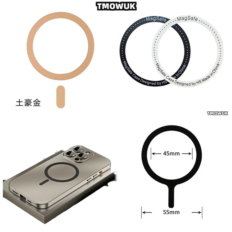 

For OnePlus 13 12 9 Ace 2 3 3V 2V Pro Nord For Magsafe - Magnetic Ring Sticker Plate For Efficient Wireless Charging