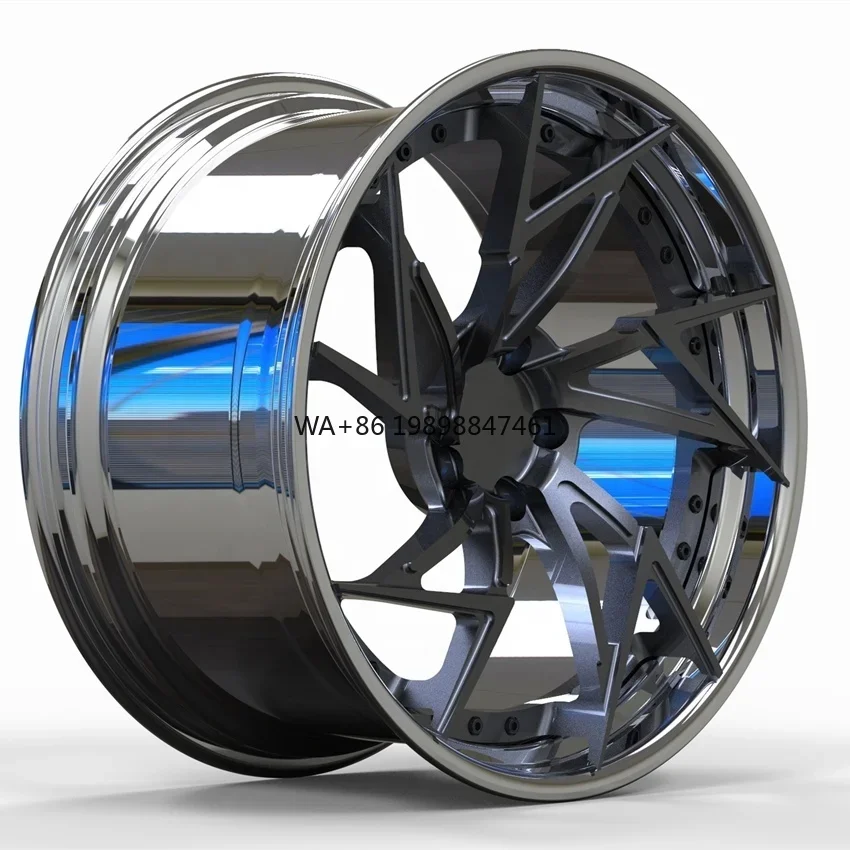 

20 Inch 2 Piece Forged Wheels Polished Deep Concave 20x9.5 20x11 5x112 Suitable for BMW/Audi/Benz