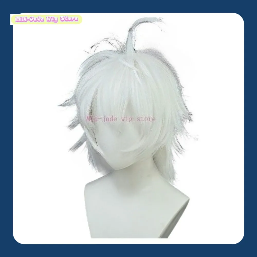 

Mid-jade Wig Store Tokyo Avengers Wakasa Senju Cosplay Wig Anime Game Cosplay White Layered Inverted