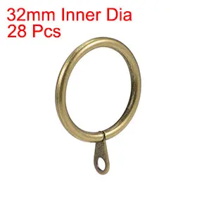 28 Pz 32mm Anelli per tende da doccia Anelli per tende per tende in metallo Ganci per appendere Strumento per bagno Accessori per tende per aste per tende