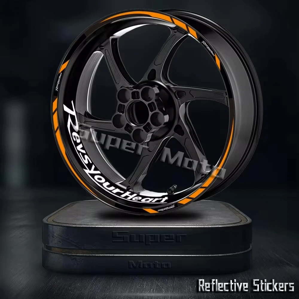 For MT03 YZF R1 R3 mt07 R6 FZ6 FZ8 mtT09 mt10 R15 Reflective Wheel Sticker Hub Decal Rim Stripe Tape Accessories Waterproof 