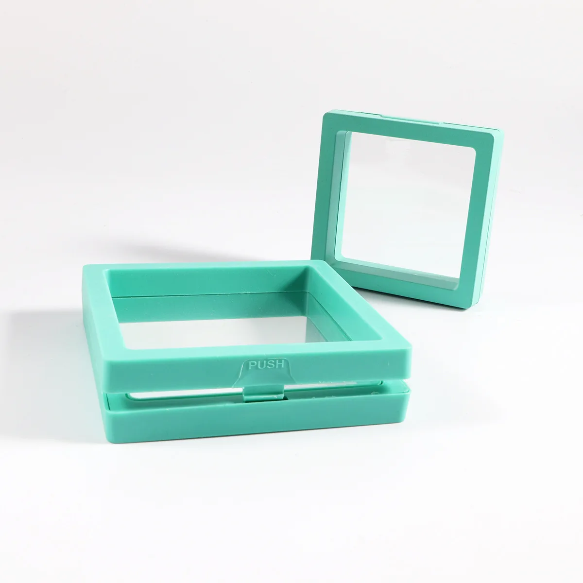 Spot Jewelry Packaging Box PE Film Suspension Box Transparent Display Earrings Necklace Jewelry Storage Heaven and Earth Cover J