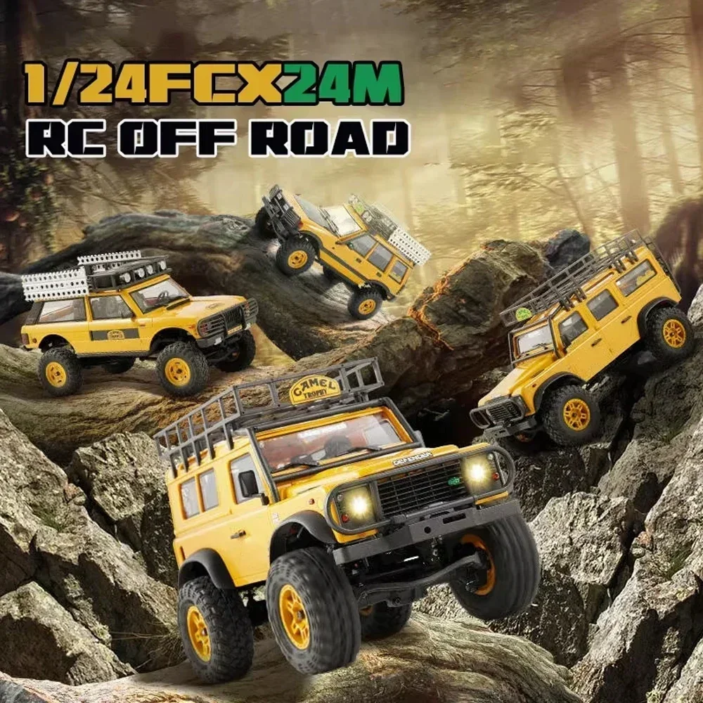 FMS 1/24 RC Crawler RTR FCX24M Family RC Model 4WD RC Rock Truck 2.4Ghz Remote Control Hobby RC Car Model Mini Off Road Vehicle