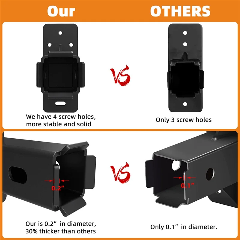 Soporte de pared A44F-Hitch, enganche de estante de bicicleta de montaje en pared, portador de carga de horquilla, almacenamiento de receptor de enganche de bicicleta, colgante de estante de carga