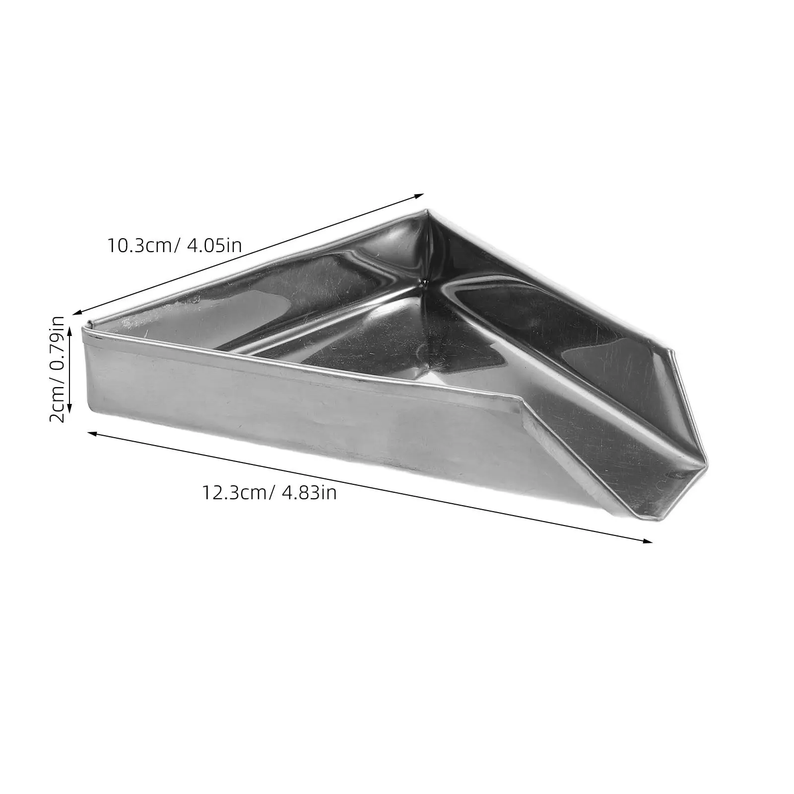 Stainless Steel Triangular Pill Counting Tray Pharmacy Dispensing Pan Clinic Medicine Sorting Accurate Hospital Pill Management