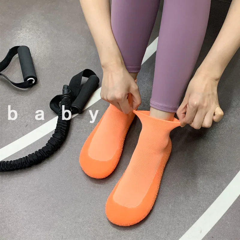 Women Casual Sneakers Yoga Jump Parent-Child Beach Shoes Breathable Anti-Slip Silent Sock Shoes Adult Indoor Soft Fitness Shoes