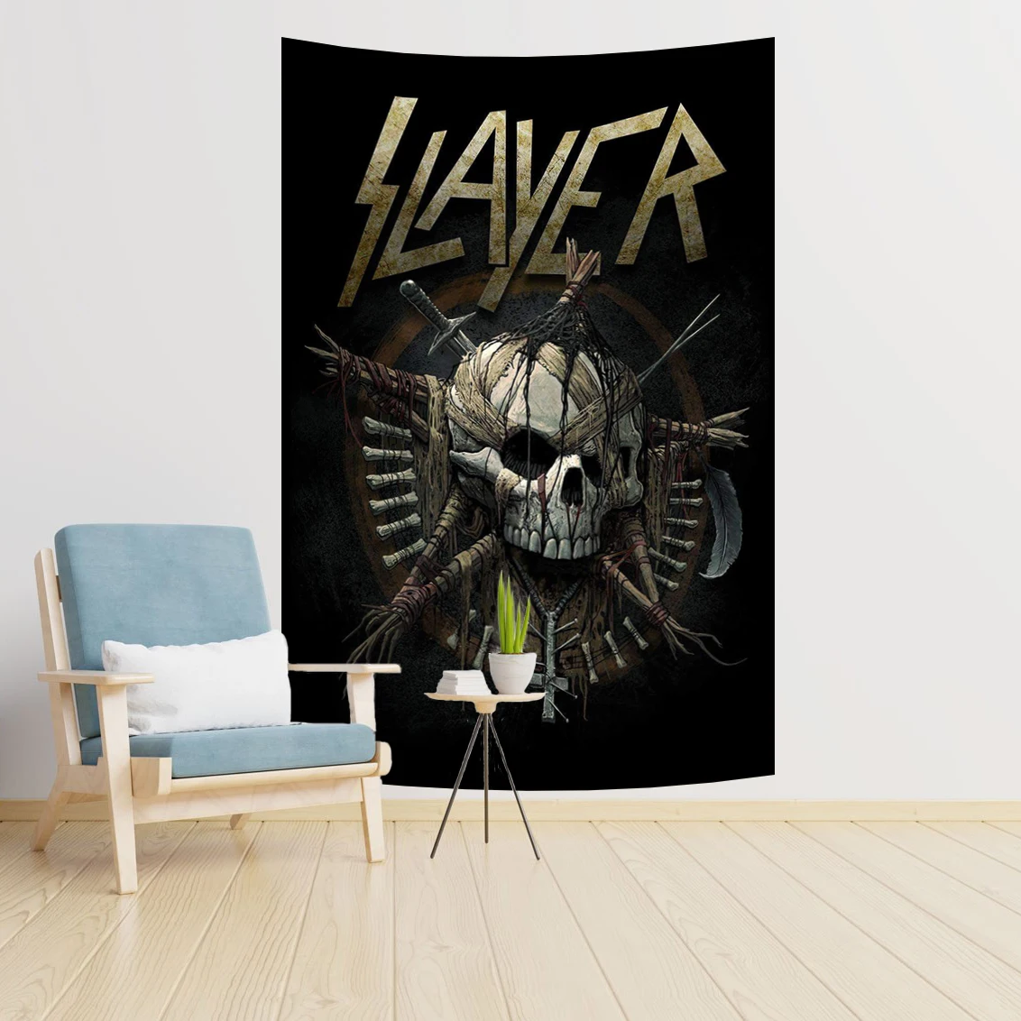 Slayers Rock Band Tapestry Wall Hanging Music Decoration Headboards Tapestries Home Aesthetic Wallpaper Decor