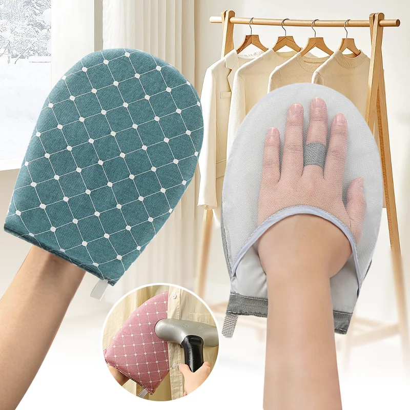 1-3PCS Washable Ironing Board Heat-resistant Stain Garment Steamer Accessory for Clothes Mini Anti-scald Iron Pad Cover Gloves