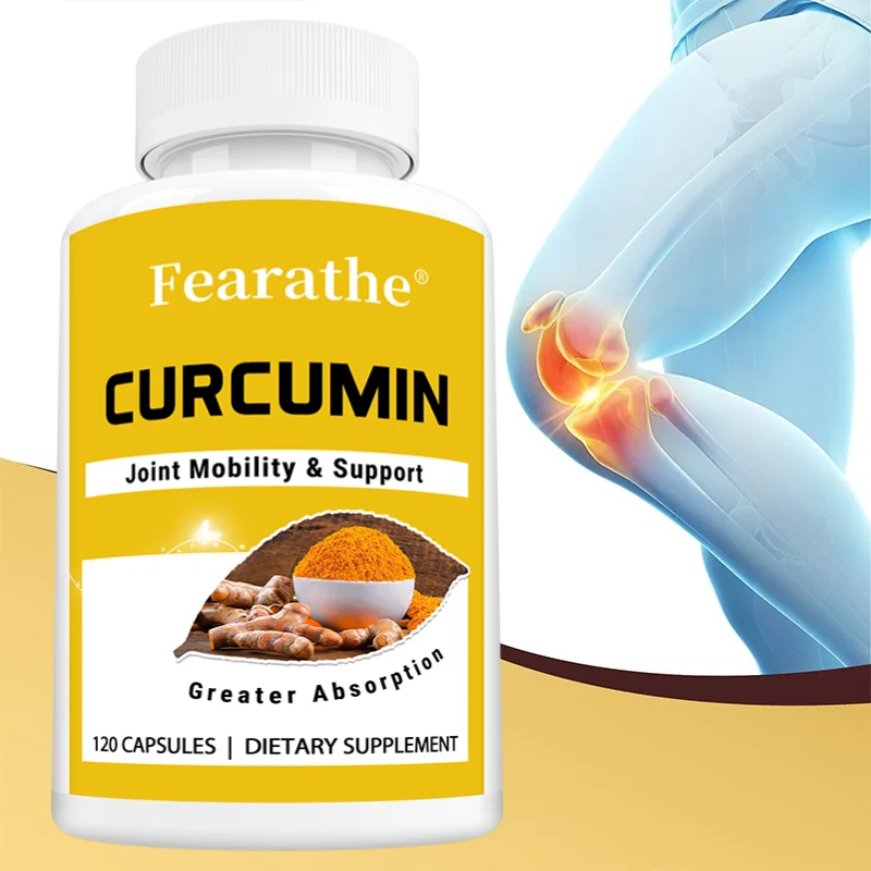 

Turmeric Curcumin Capsules 500mg, Antioxidant, Support Joint, Bone, Muscle, Brain, Heart & Cardiovascular Wellness, Non-GMO