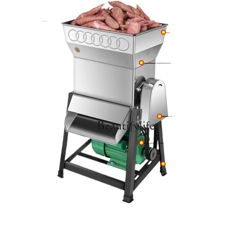3 Potato refiner Household small cassava milling stainless steel automatic starch machine