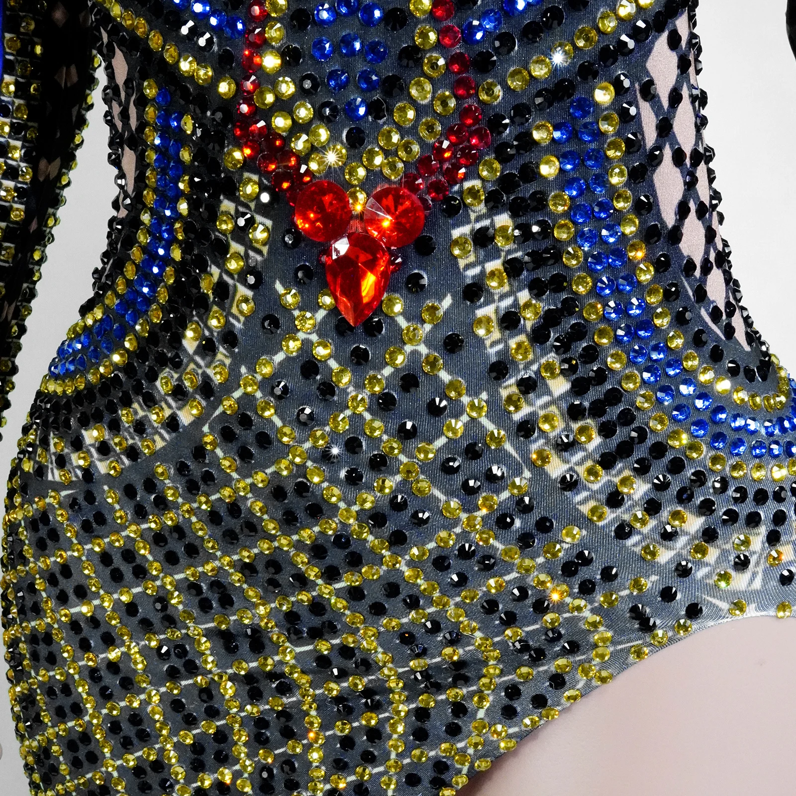 Women Sexy Stage Rhinestones Bar Singer Dress Prom Gown Drag Queen Club Party Birthday Special Ocassion Sexy Festival Costume