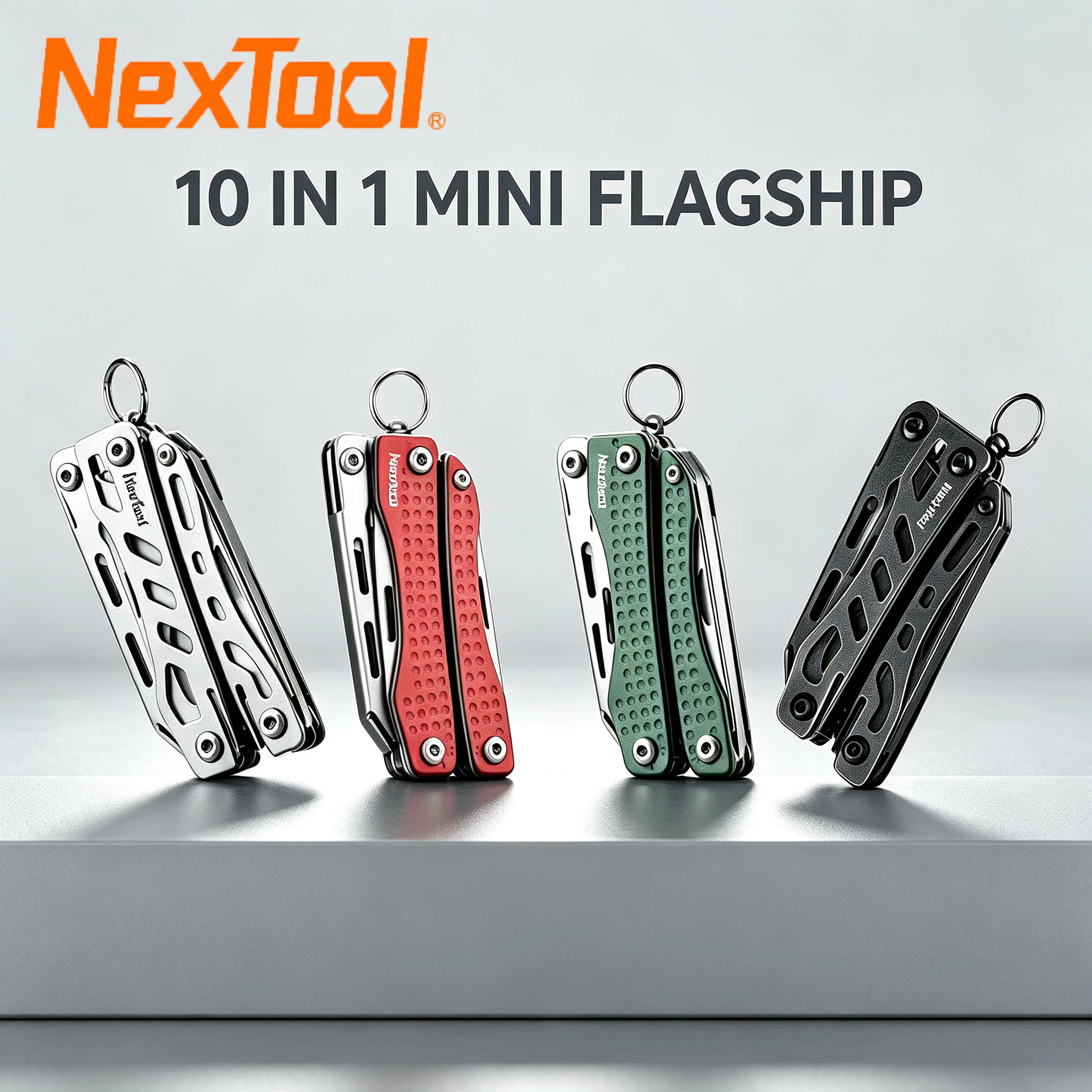NexTool 10 IN 1 Mini Flagship Multi Functional Tool Folding EDC Hand Tool Screwdriver Pliers Bottle Opener for Outdoor Scissors