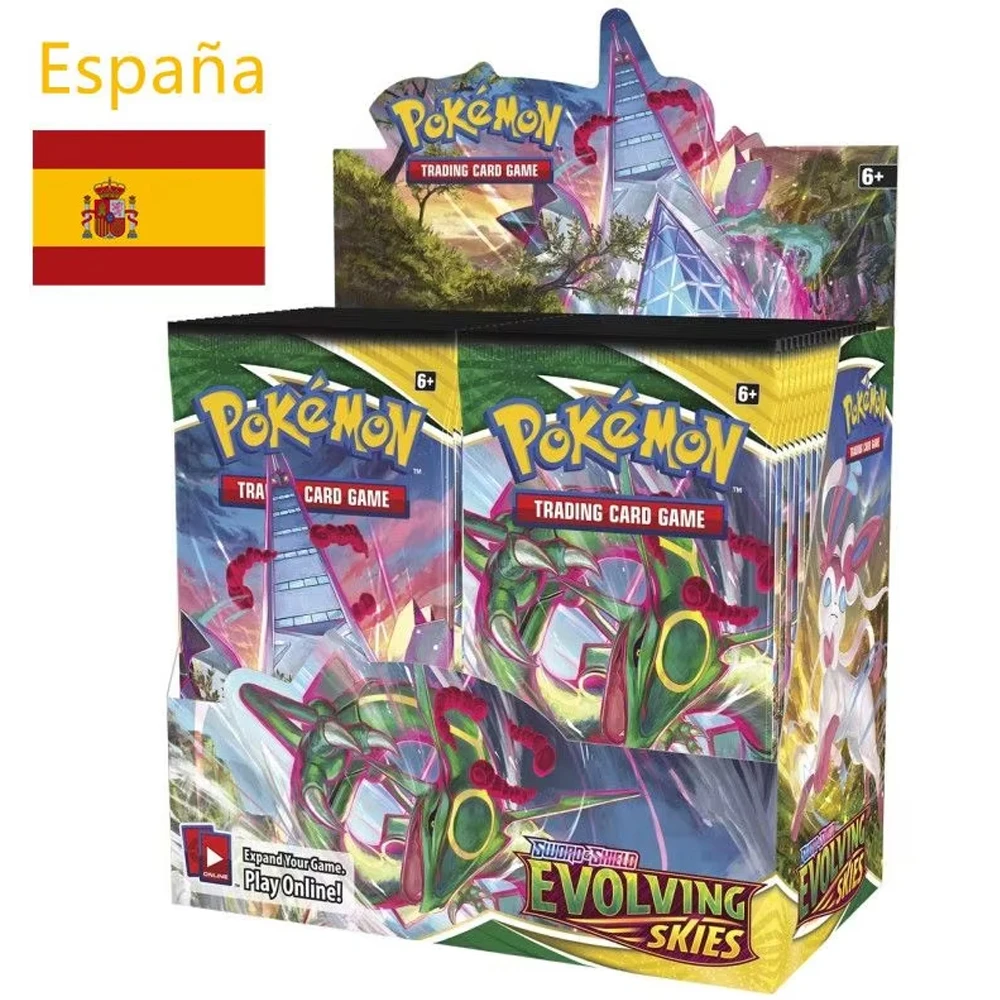 360pcs Spanish PokémonCards English French CROWN ZENITH SILVER TEMPEST Lost Origin Brilliant Stars Carte Pokémon Collection Toys