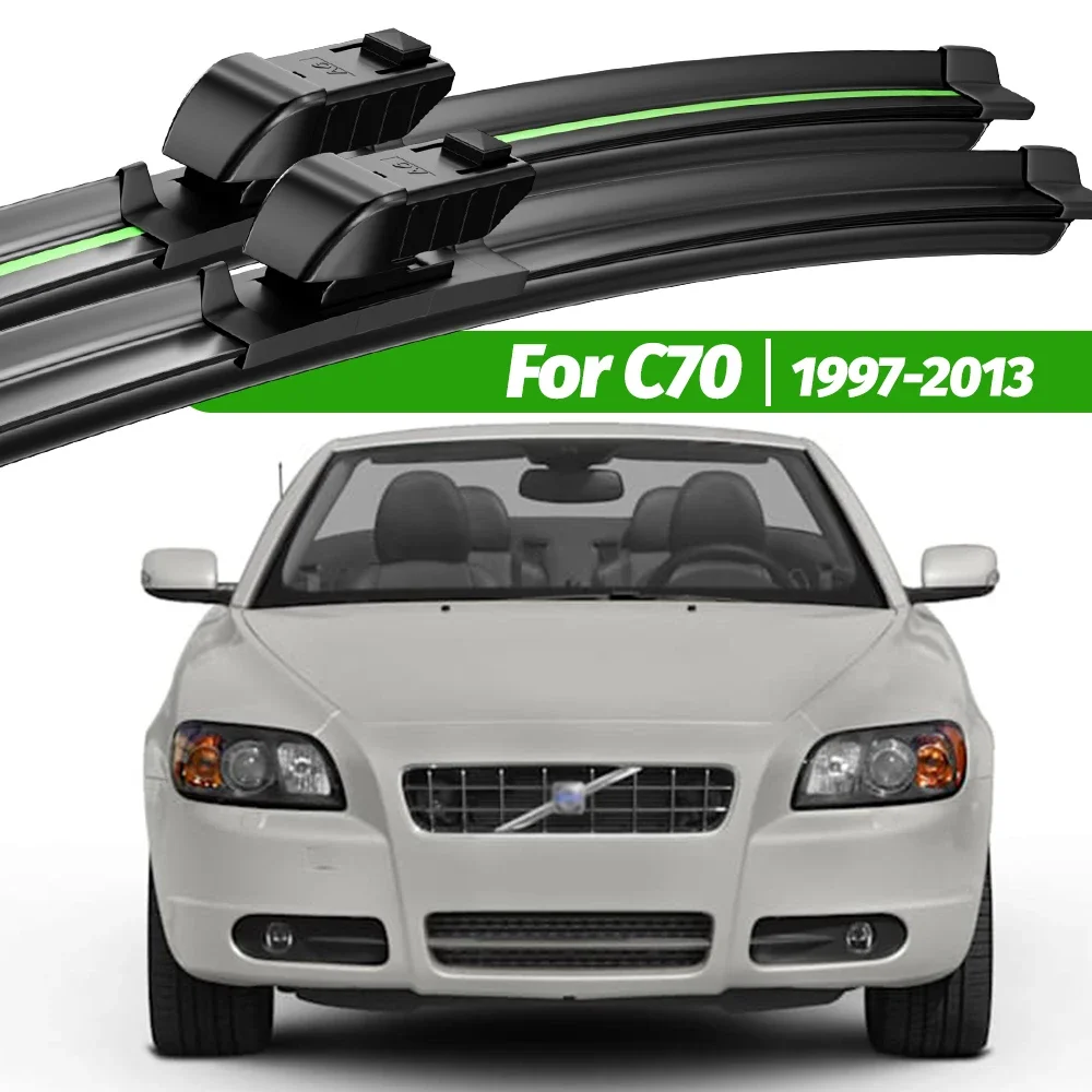 

For Volvo C70 1997-2013 2pcs Front Windshield Wiper Blades 1998 2000 2005 2006 2007 2010 2012 Windscreen Window Accessories