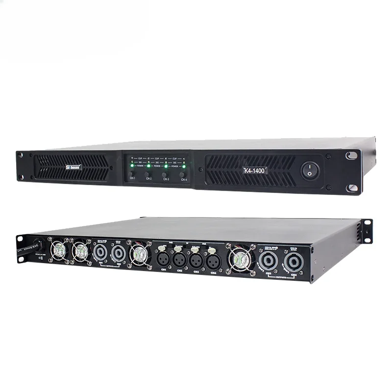 Sinbosen  K4-1400 4 channel 1400 watts audio video class d digital power amplifier