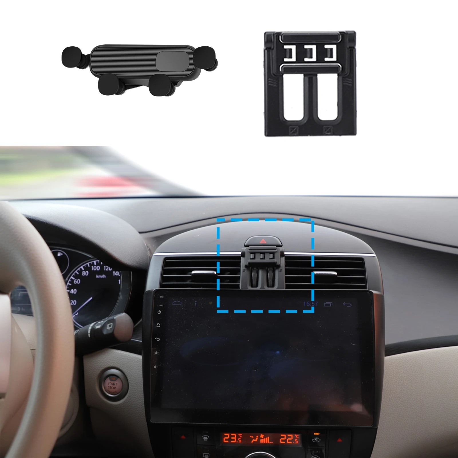 

for Nissan Pulsar Tiida D11 2011-2016 2017-2021 2022-2024 Car Mobile Phone Holder Accessories Stand Auto GPS Bracket Navigation