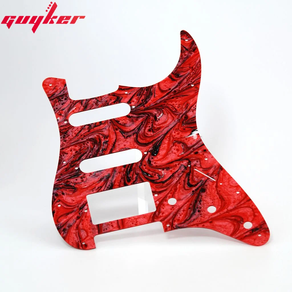 Guyker 1 قطعة 11 ثقوب SSH ST الغيتار الكهربائي الراتنج Pickguard PG004