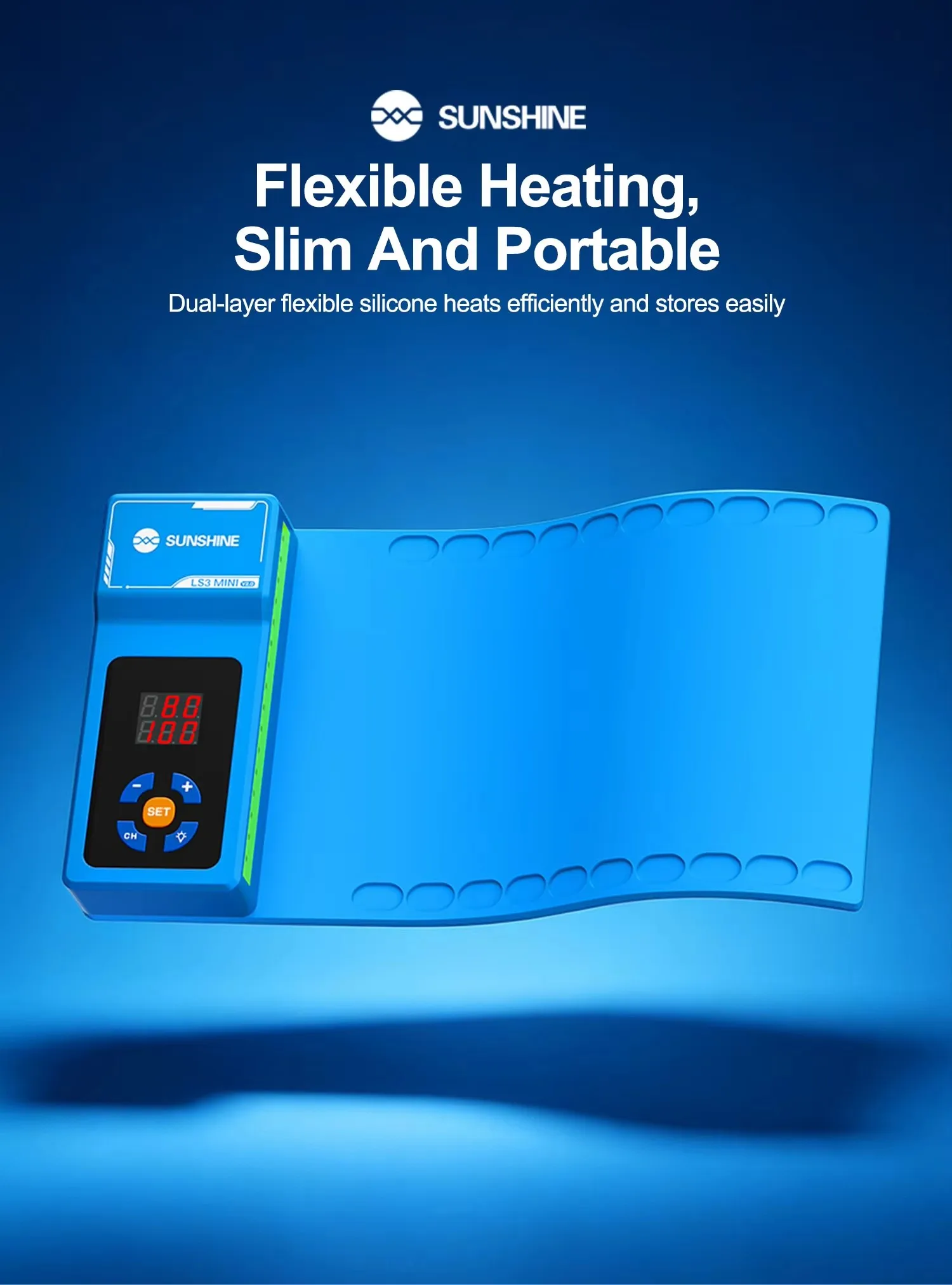 SUNSHINE LS3 Mini V2.0 Screen Remover Heating Stage Separator Pad for Mobile Phone LCD Separation Pad Disassembly Repair Tools