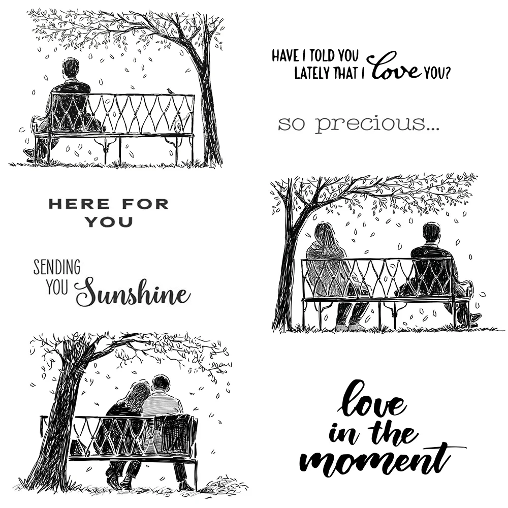 【Heart on the Journey】Clear Rubber Stamps Scrapbooking Crafts Metal Die Cuts Embossing Folder Card Making Beautiful Scenery