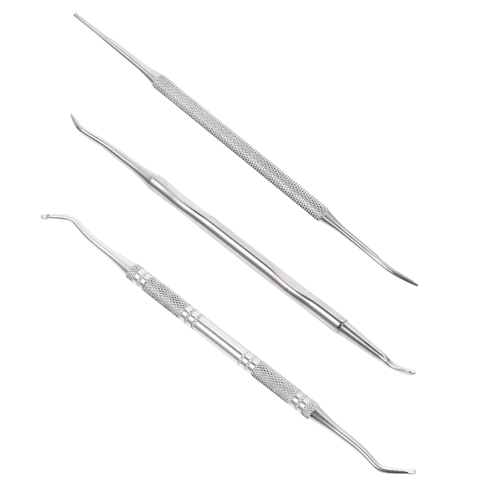 

3pcs Nail Remover Tool Stainless Steel Double-end Cleaner Ingrown Toenail Lifter Toe File Portable Gadgets Safe Durable