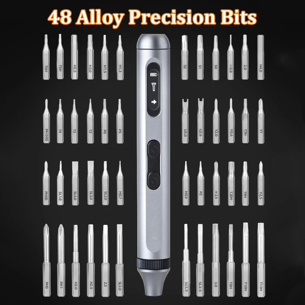 50 In 1 Electric Screwdriver Set Mini Portable Rechargeable Screwdriver Set Hand Repair Tool For Mobile Phone Glasses Watch PC