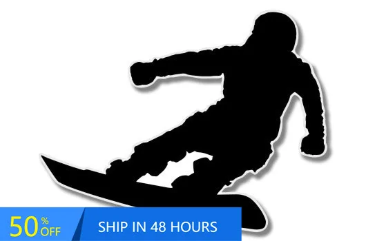 

Snowboarder Silhouette Phone Cute Motor Home Boat Camper Van Walls Waterproof Vinyl Decal Sticker Vintage Funny Cool