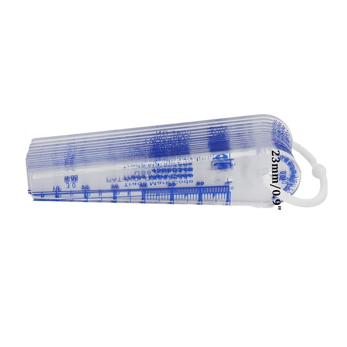 A56XQ Medidor de espesores de plástico Herramienta de medición de huecos métrica de 0,05 mm a 3 mm 21 hojas