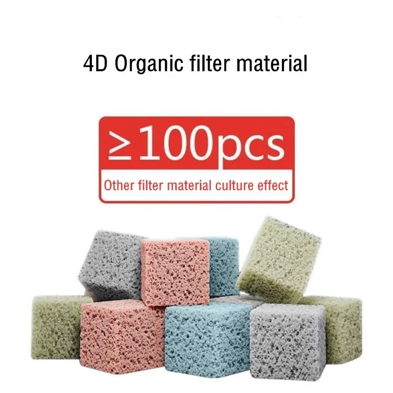 Newest 4D Aquarium Bio Filter Media Premium Density Fish Tank Wet Filter Media Block For Crystal Clear Water